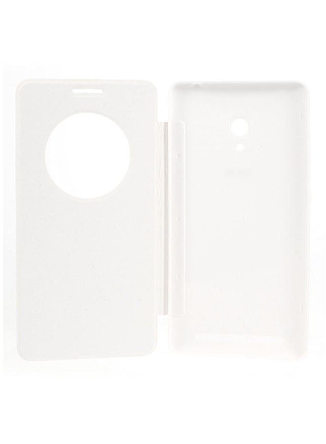 Plastic Flip Case Cover For Asus Zenfone 6 white - Image 2