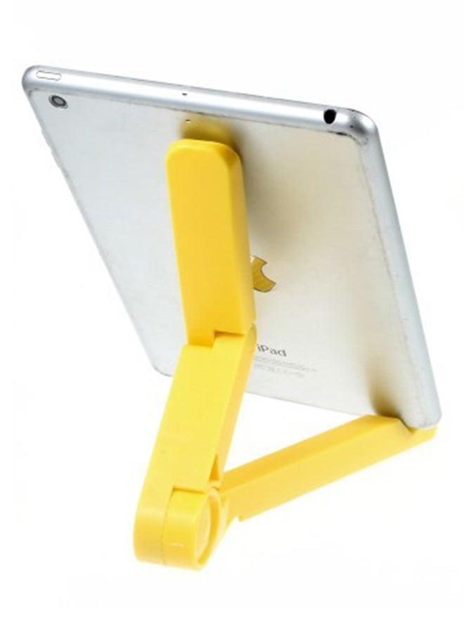 Foldable Stand Holder For iPad Pro 12.9/iPad Air2/iPad Mini 4/Samsung Galaxy Tab S2 8.0 Yellow - Image 2
