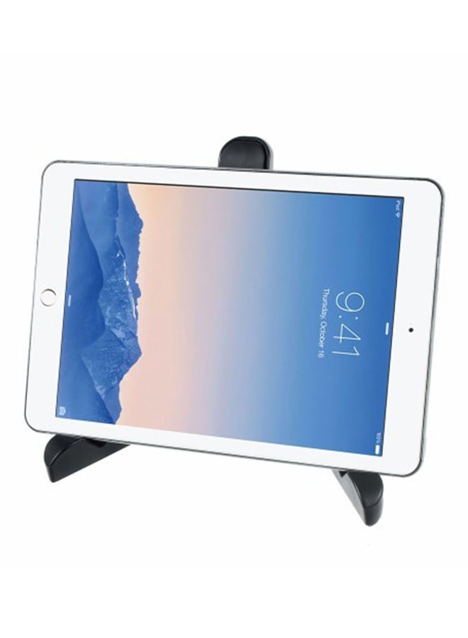 حامل مزود بمسند يمكن طيه لأجهزة آيباد برو 12.9/آيباد/ آيباد أير 2 / آيباد ميني 4 / سامسونج جالاكسي تاب S2 8.0 أسود - Image 1