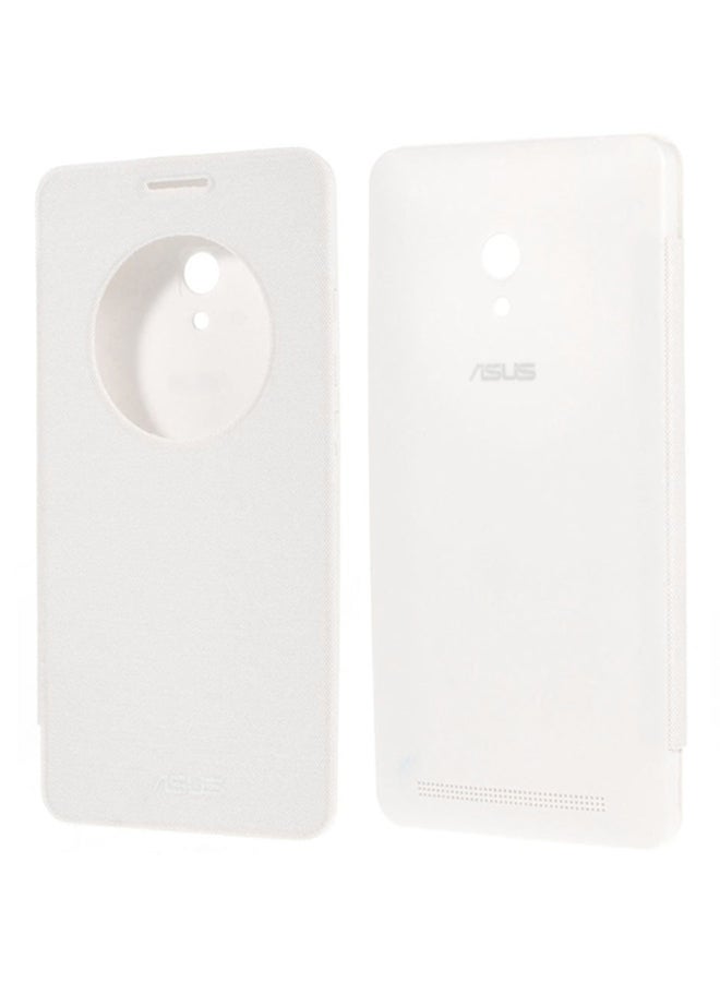 Plastic Flip Case Cover For Asus Zenfone 6 white - Image 1
