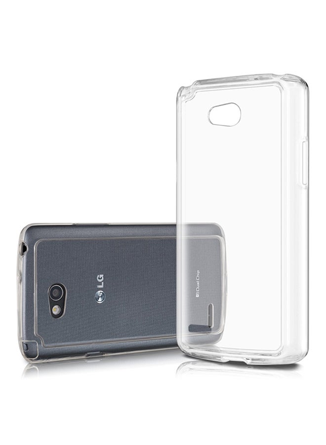 Plastic Glossy Case Cover For LG L80 Dual SIM D380 Clear