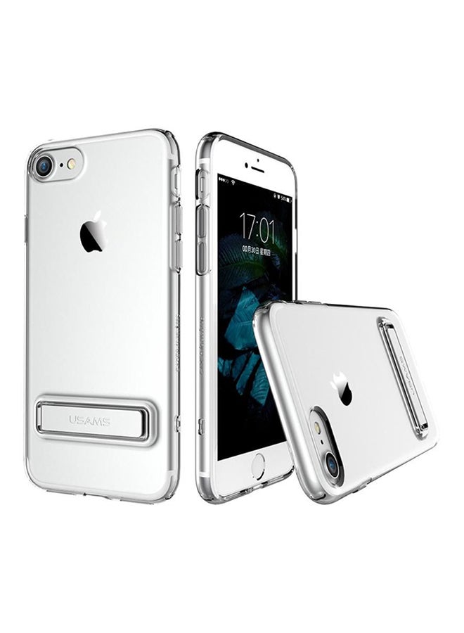 Usams Thermoplastic Polyurethane Slim Case Cover With Kickstand For Apple iPhone 7 Silver - Image 2