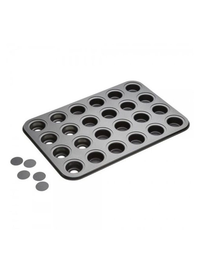24-Cup Mini-Cheesecake Pan Grey 39 x 26cm