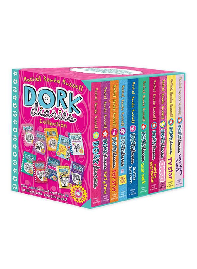 Dork Diaries Collection 10 Books Set - Paperback English by Rachel Renée Russell 
