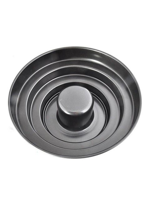3-Tier Fill And Bake Cake Pan Black 10 x 10.5inch