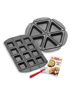 Non-Stick Pie Pan With Cutting Tool Black standard