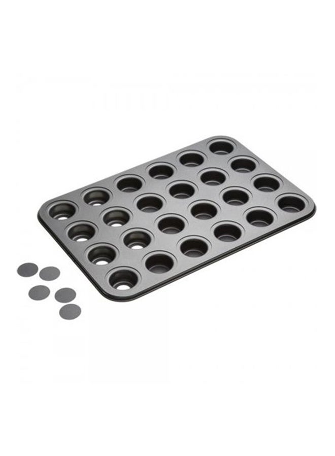 24-Cup Deluxe Mini-Cheesecake Pan Black 39cm x 26cmcentimeter - v1511944312/N12793085A_2