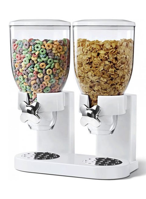 Portfolio Corn Flakes Dispenser White/Silver standard
