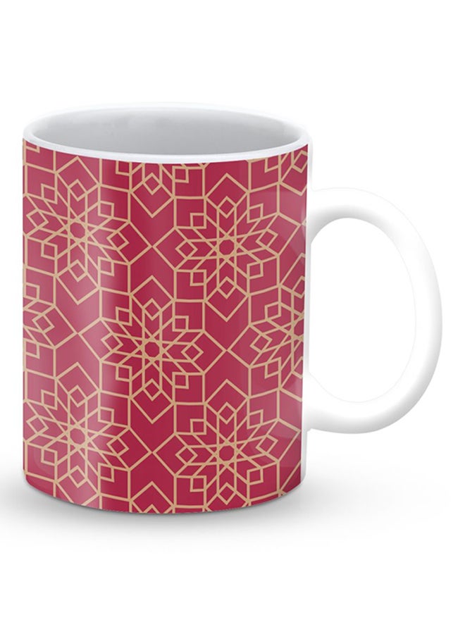 Stylizedd Premium Ottoman Art Designer Mug Red/Yellow - Image 2
