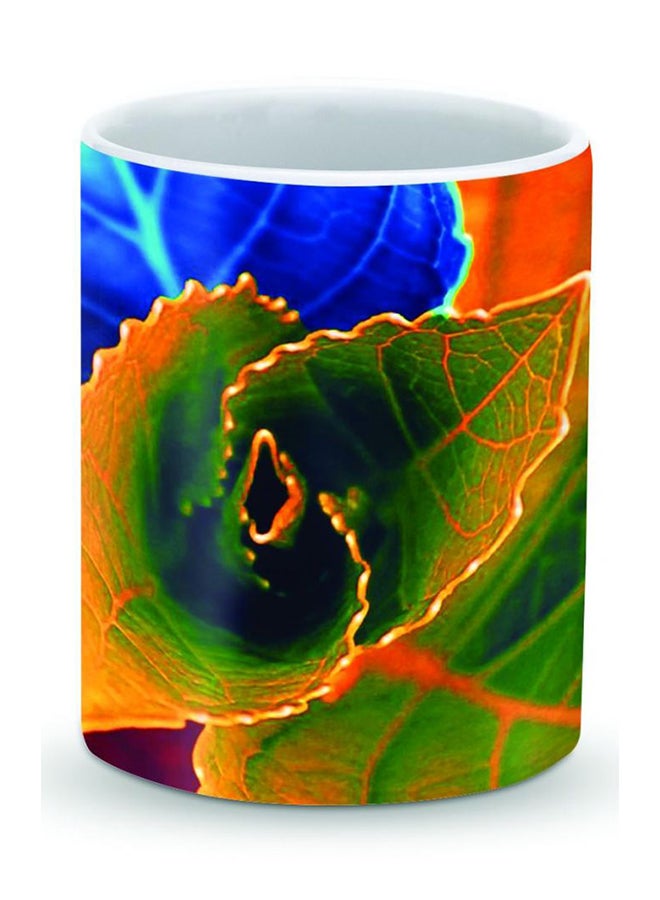 Stylizedd Premium Bloomin Autumn Leaves Designer Mug Multicolour - Image 1