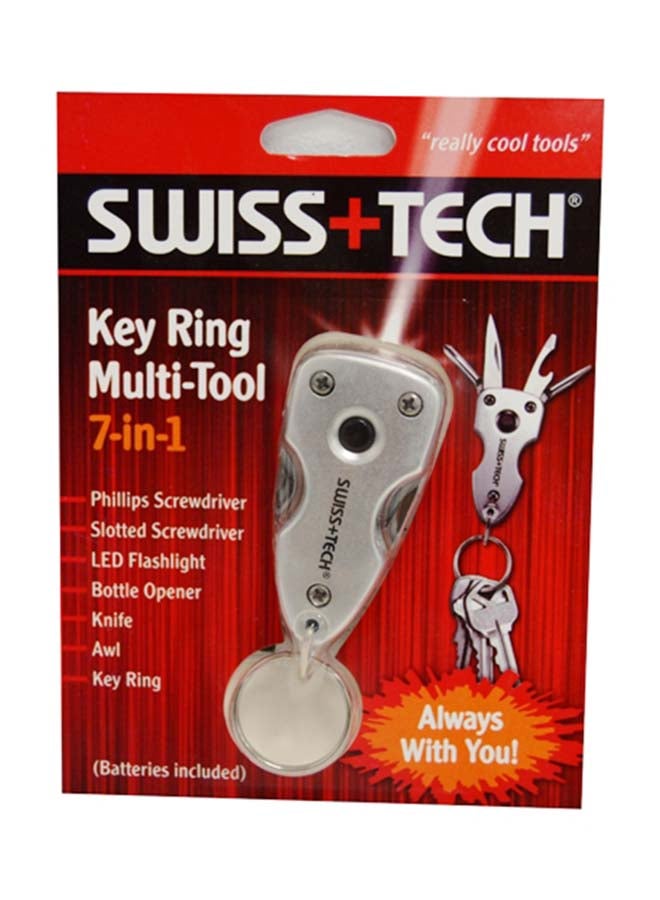 SWISS+TECH - 7-In-1 Key Ring Multi-Tool - Image 1