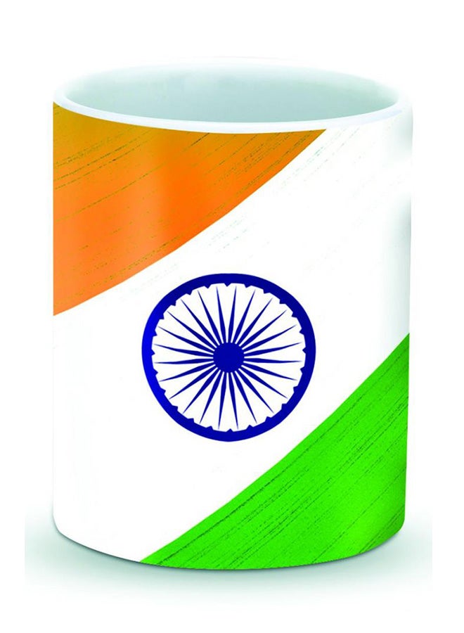 Stylizedd Premium Flag Of India Designer Mug Orange/White/Green - Image 1
