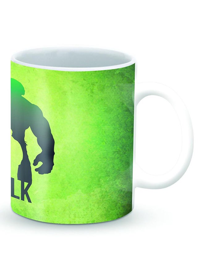 ستايلايزد قدح قهوة فاخر بتصميم بروس بانر ضد هالك أخضر - Image 2