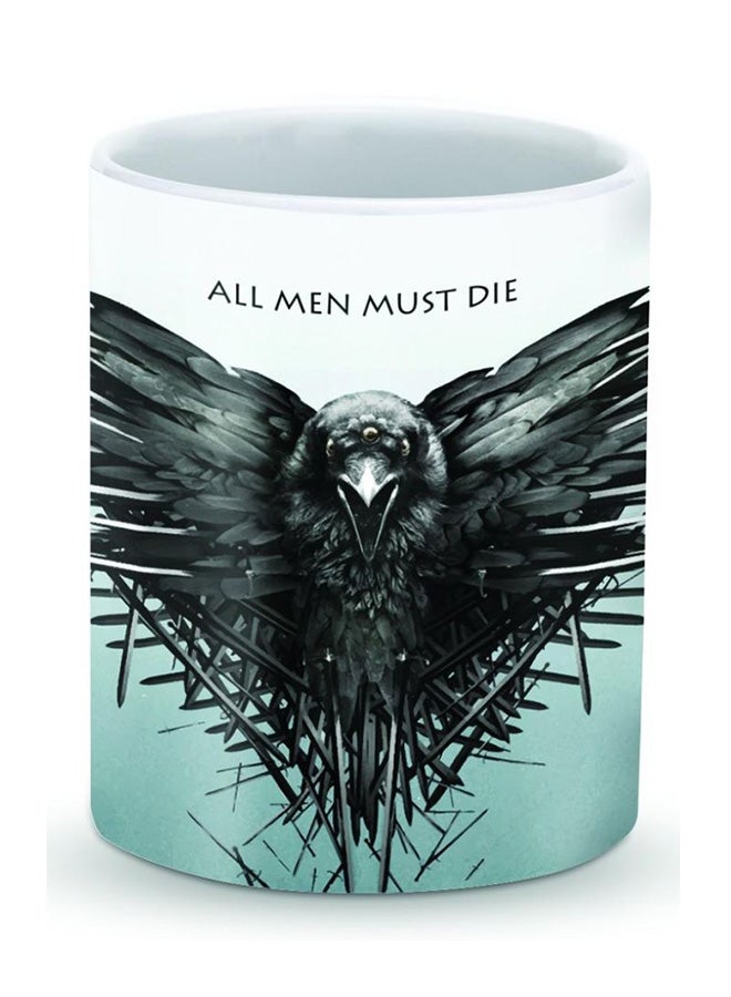 Stylizedd Premium Got All Men Must Die Designer Mug Black/Blue/White - Image 1