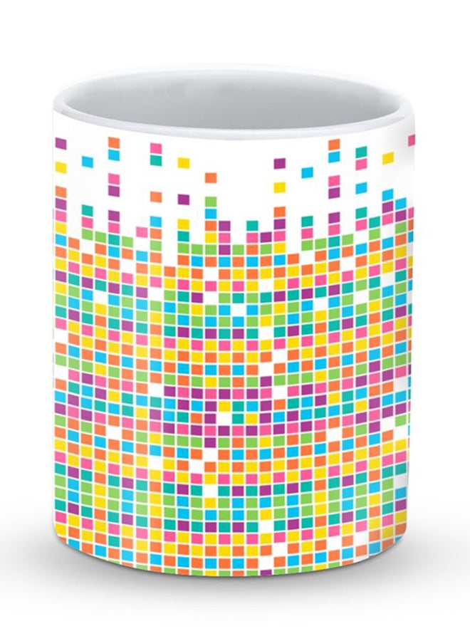 Stylizedd Premium Falling Tiles Designer Mug Multicolour - Image 1