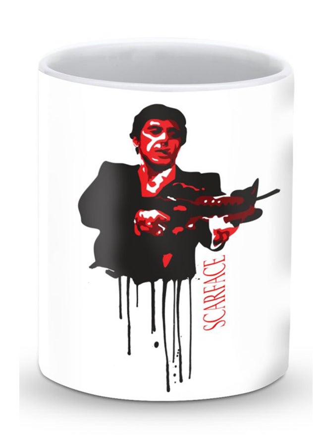 Stylizedd Premium Scarface Designer Mug White/Red/Black 325ml  - Image 1