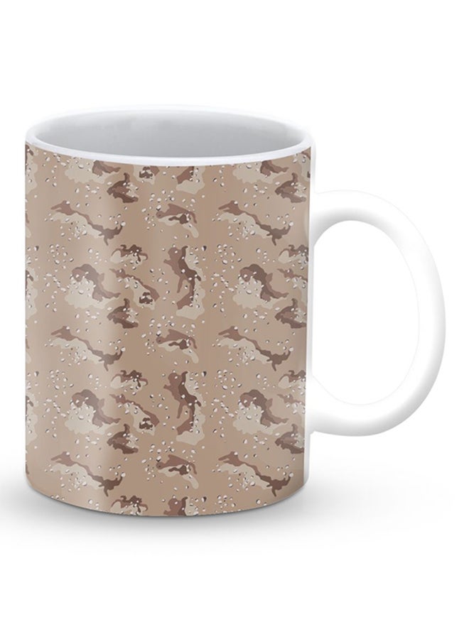 Stylizedd Premium Desert Storm Camo Designer Mug Brown/Grey - Image 2