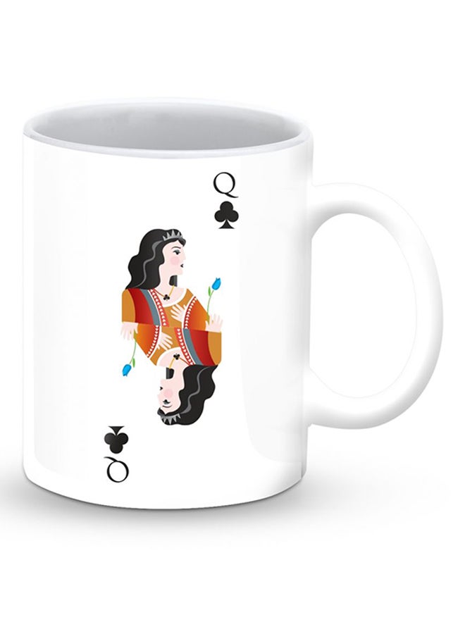 Stylizedd Premium King Of Spades Designer Mug White/Black/Red - Image 2