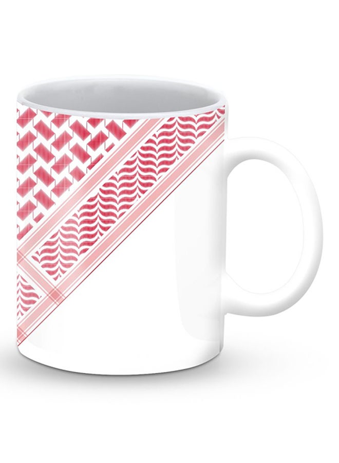 Stylizedd Premium Victory Shemag Designer Mug Red/White - Image 2