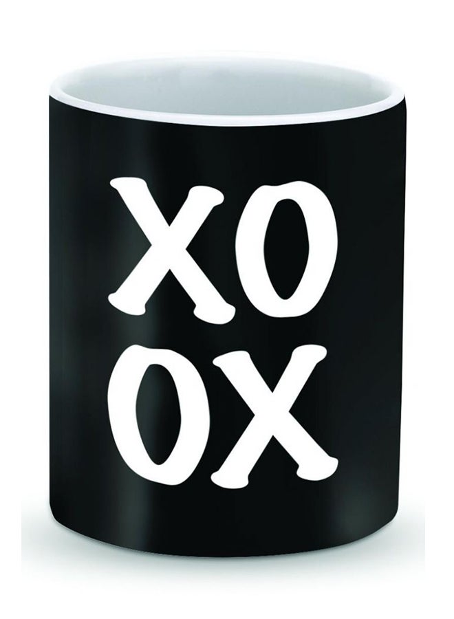 Stylizedd Premium Xoxo Designer Mug Black/White - Image 1