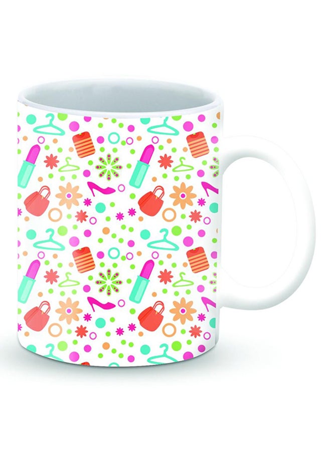 Stylizedd Premium Summer Dressin Designer Mug White/Orange/Green - Image 2