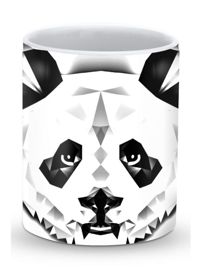 Stylizedd Premium Poly Panda Designer Mug Black/White - Image 1