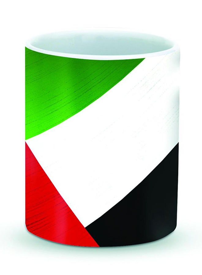Stylizedd Premium Flag Of UAE Designer Mug Green/Red/Black - Image 1