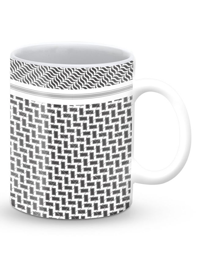 ستايلايزد قدح قهوة فاخر بتصميم شيماغ أسود/ أبيض - Image 2