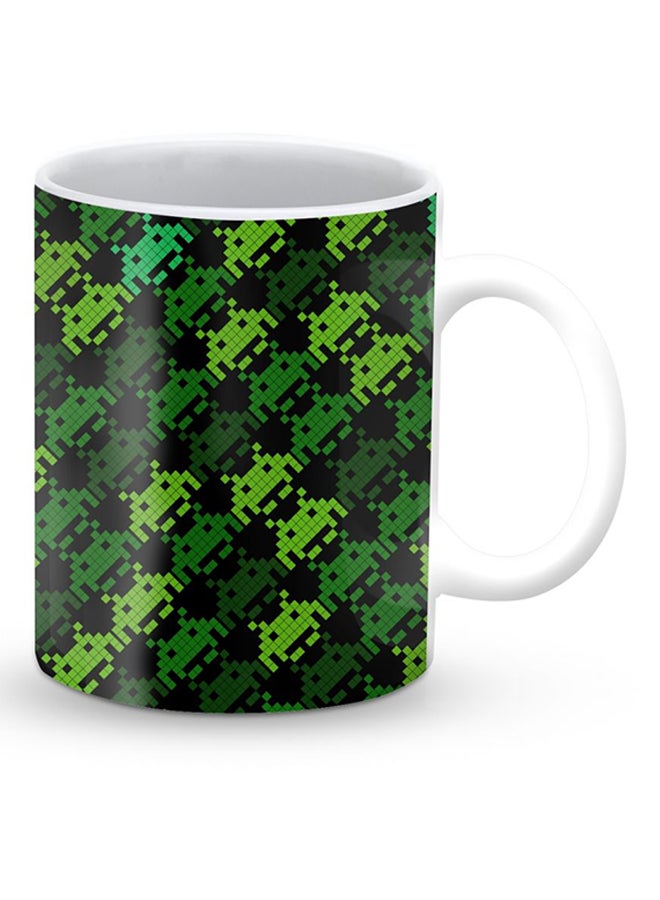 Stylizedd Premium Invader Matrix Designer Mug Green/Black - Image 2