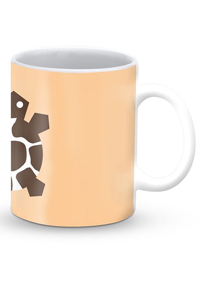Stylizedd Premium Tribal Turtle Designer Mug Brown/Beige  - Image 2