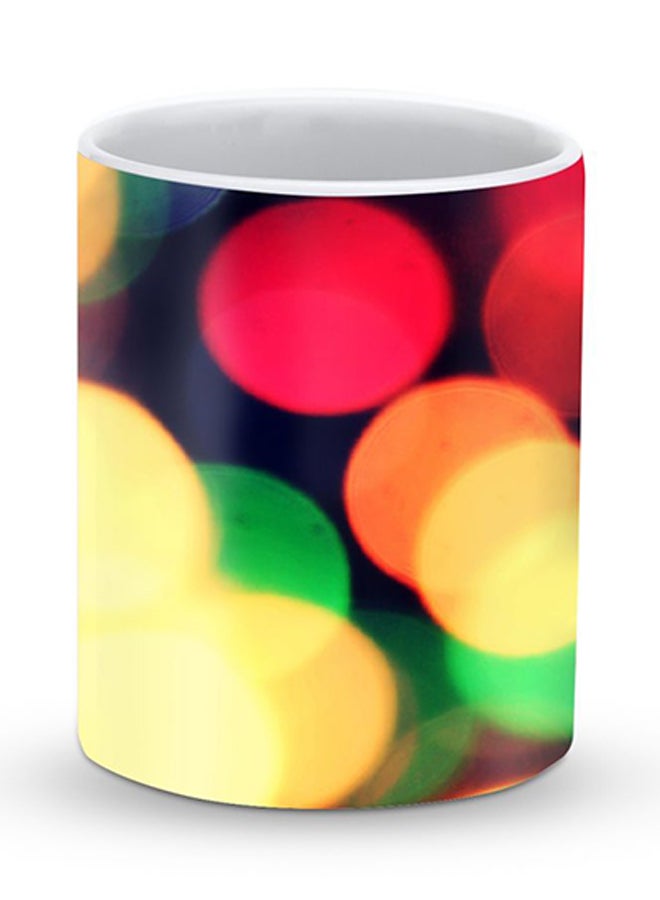 Stylizedd Premium City Lights Designer Mug Yellow/Red/Black - Image 1