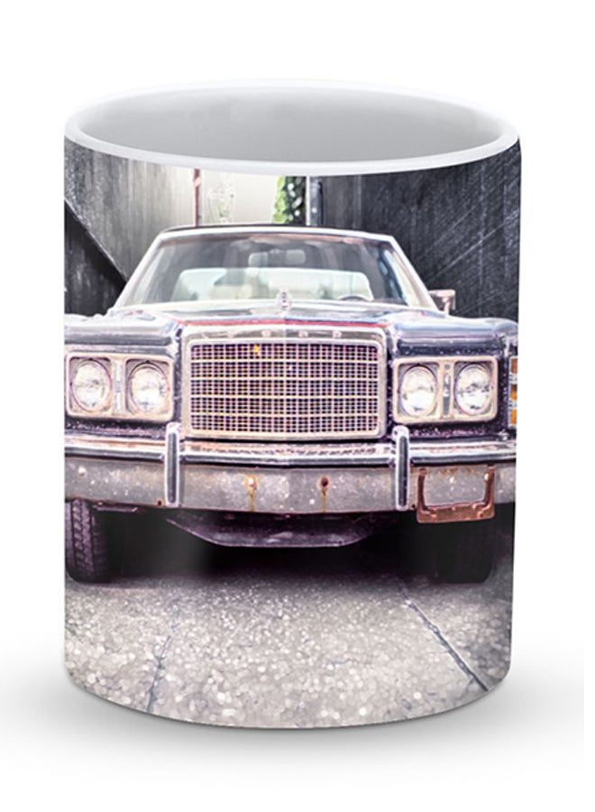 Stylizedd Premium Old Ford Designer Mug Black/Grey/Pink - Image 1