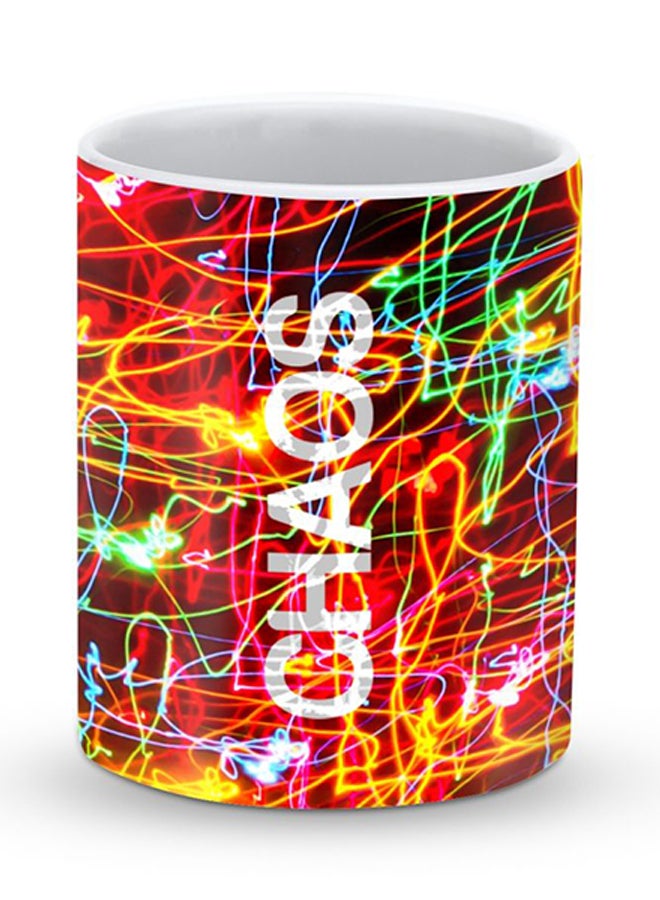 Stylizedd Premium Chaos Designer Mug Red/White/Green - Image 1