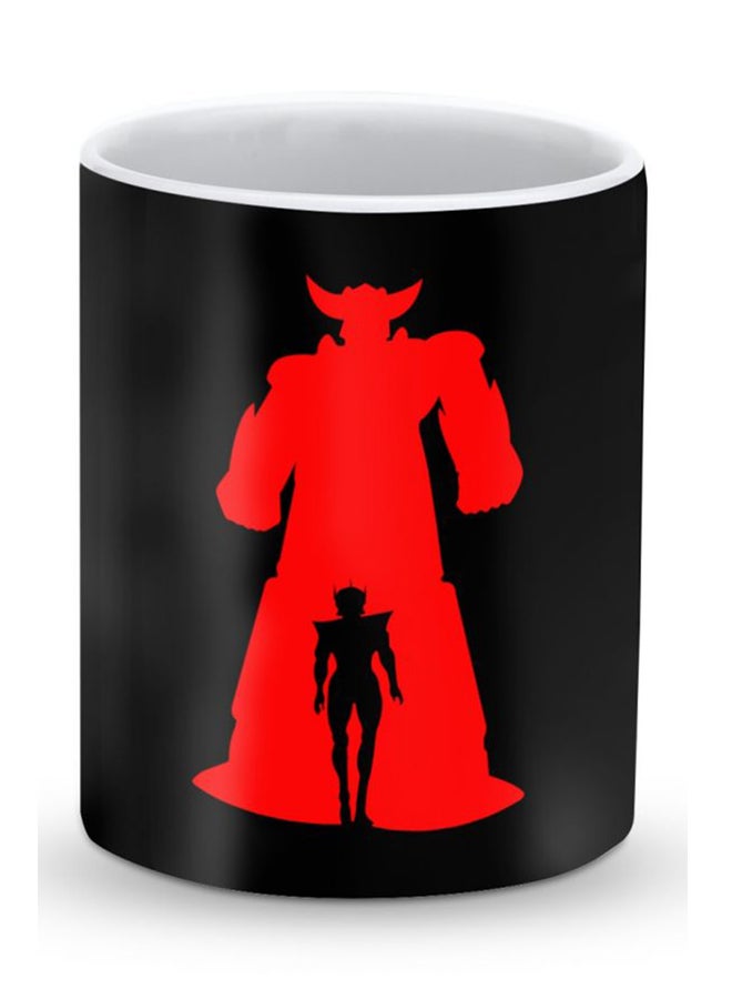 Stylizedd Premium Grendizer Designer Mug Black/Red 325ml - Image 1