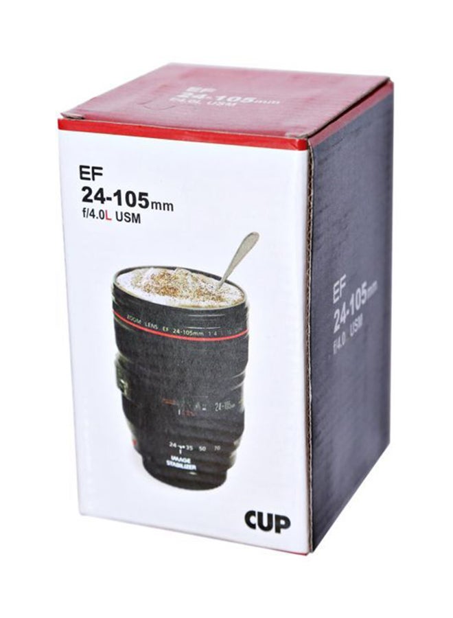 Caniam - Camera Lens Shaped Coffee Mug Black - Image 1