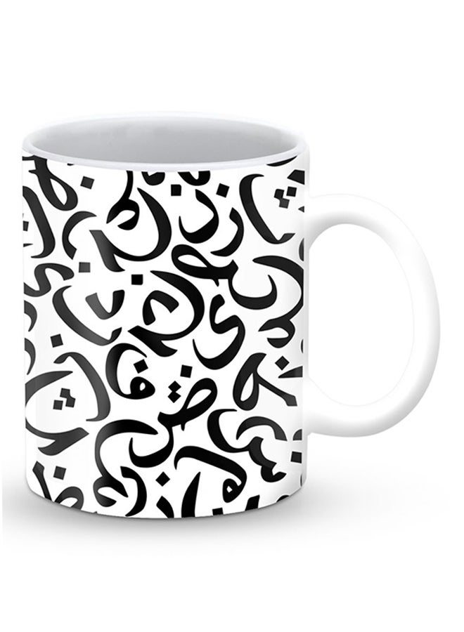 Stylizedd Premium Arabian Pearls Designer Mug White/Black - Image 2
