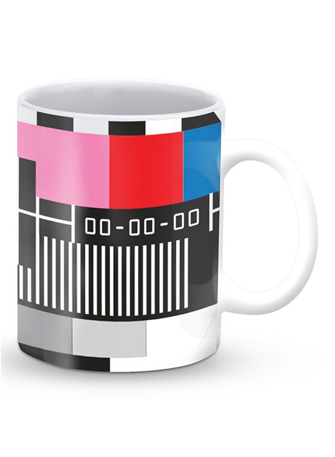 ستايلايزد قدح قهوة فاخر بعبارة لا إشارة للتلفاز متعدد الألوان - Image 2