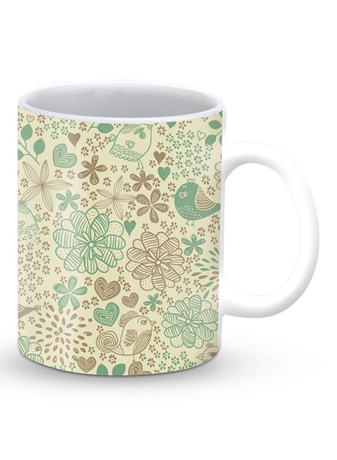 Stylizedd Premium Cozy Garden Designer Mug Beige/Brown/Green  - Image 2