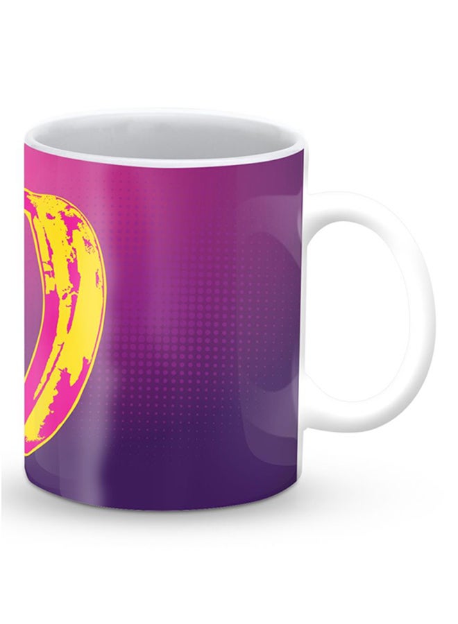 Stylizedd Premium Have A Banana, Andy Designer Mug Pink/Purple/Yellow - Image 2
