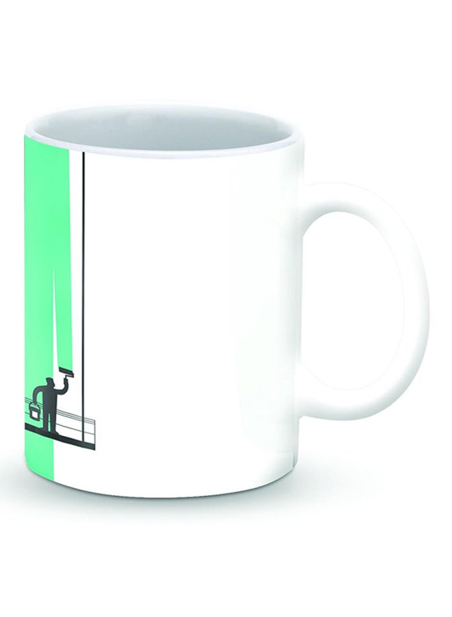 Stylizedd Premium Paint Hanger Designer Mug White/Green/Black - Image 2