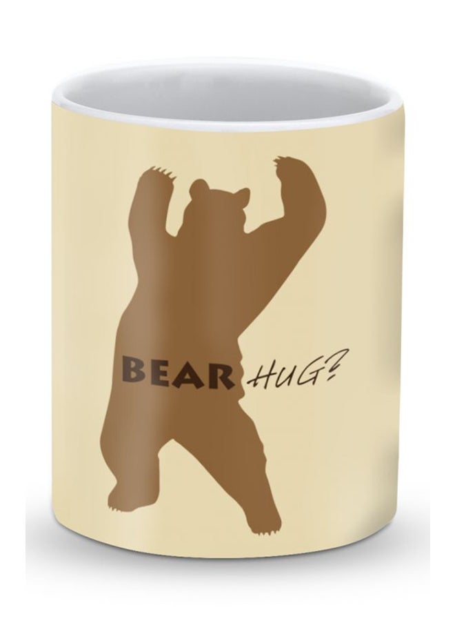 ستايلايزد قدح قهوة فاخر بتصميم عناق الدب ؟ أصفر\بني\أسود - Image 1