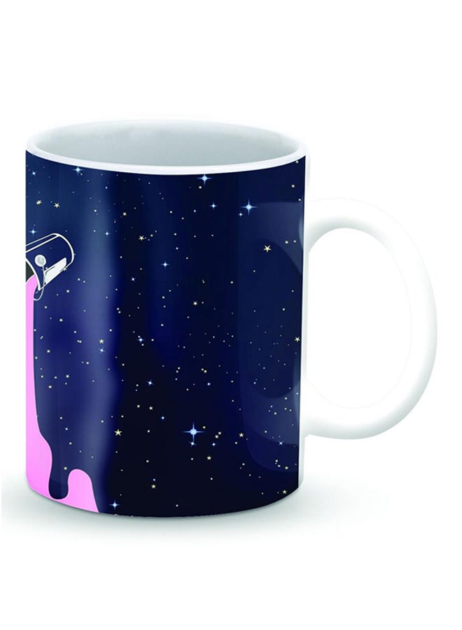 Stylizedd Premium Berry Milky Way Designer Mug Pink/Blue/White - Image 2