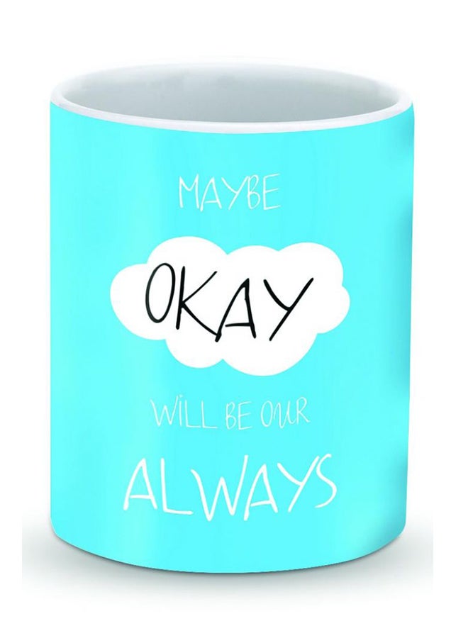 ستايلايزد قدح قهوة فاخر بتصميم ممكن، أوكيه أزرق/ أبيض/أحمر - Image 1