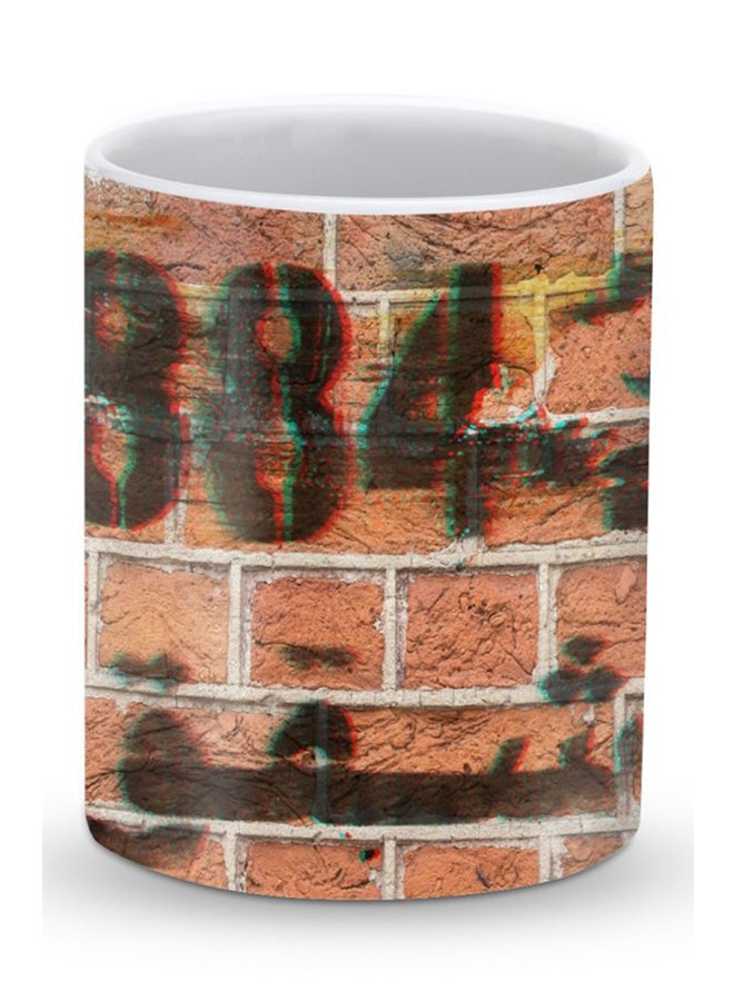 Stylizedd Premium Wall Stencil Designer Mug Beige/Black/Green  - Image 1