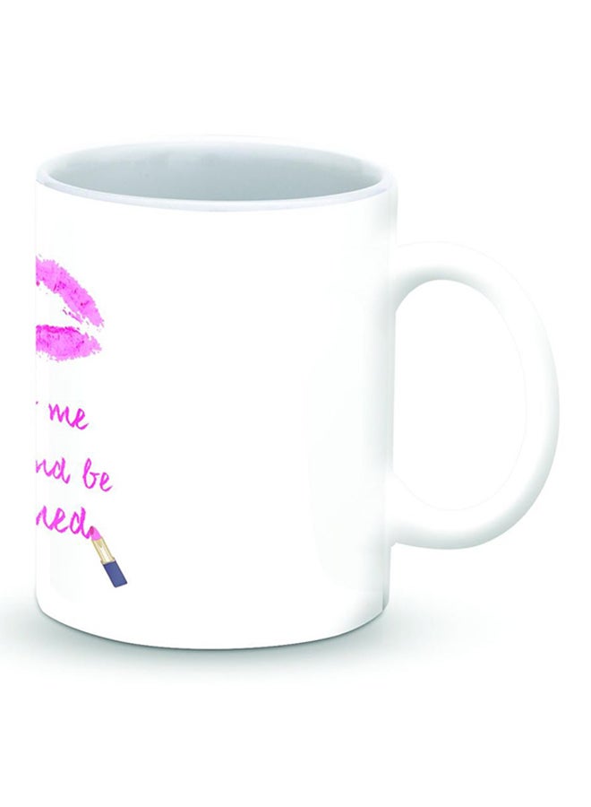 Stylizedd Premium Raining Lipsticks Designer Mug White/Pink 325ml - Image 2