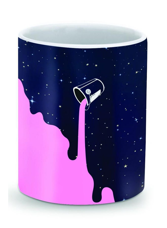 Stylizedd Premium Berry Milky Way Designer Mug Pink/Blue/White - Image 1