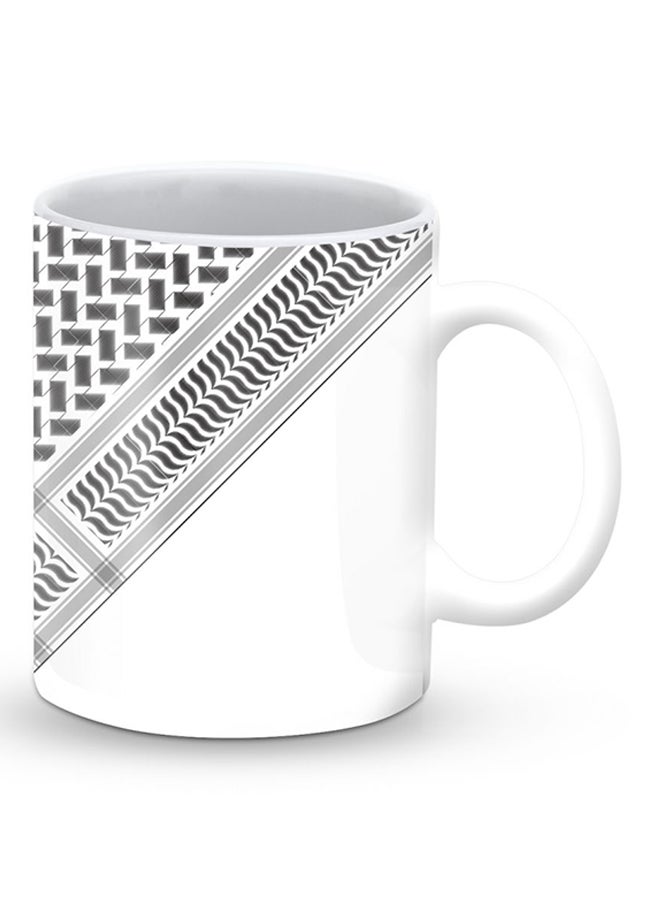 Stylizedd Premium Victory Shemag Designer Mug White/Black 325ml - Image 2