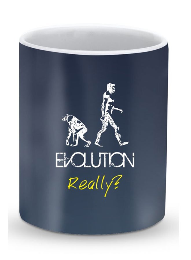Stylizedd Premium Evolution Designer Mug Grey/White - Image 1