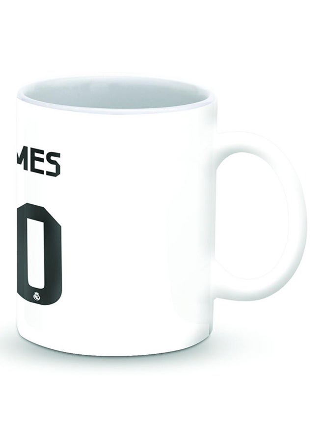 Stylizedd Premium James Real Jersey Designer Mug White/Red  - Image 2