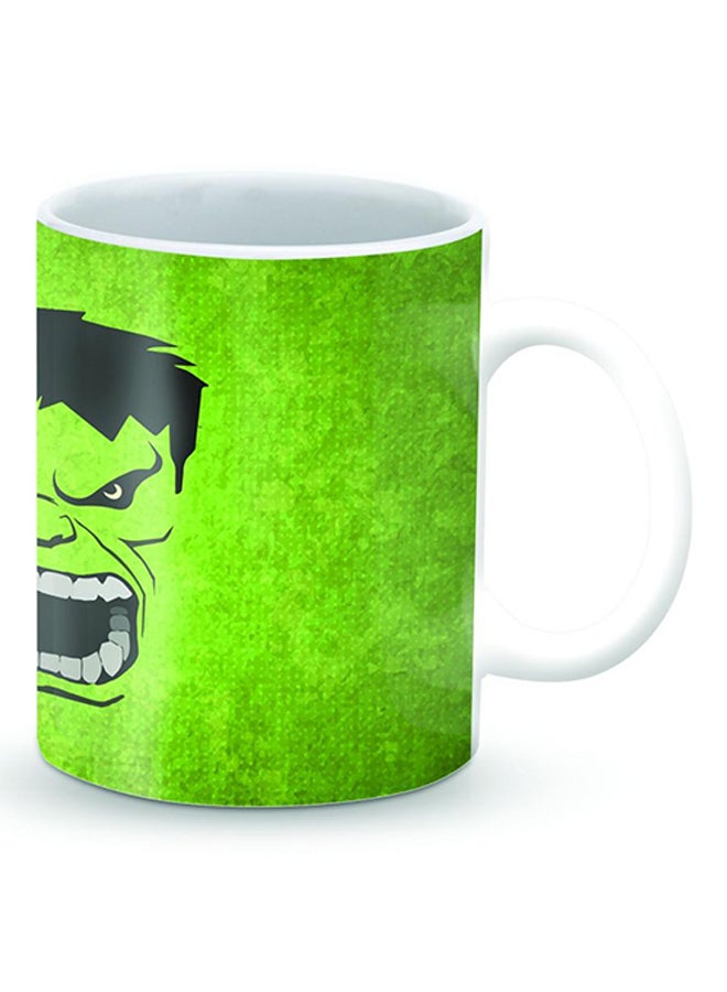 Stylizedd Premium Screaming Hulk Designer Mug Green/Black - Image 2